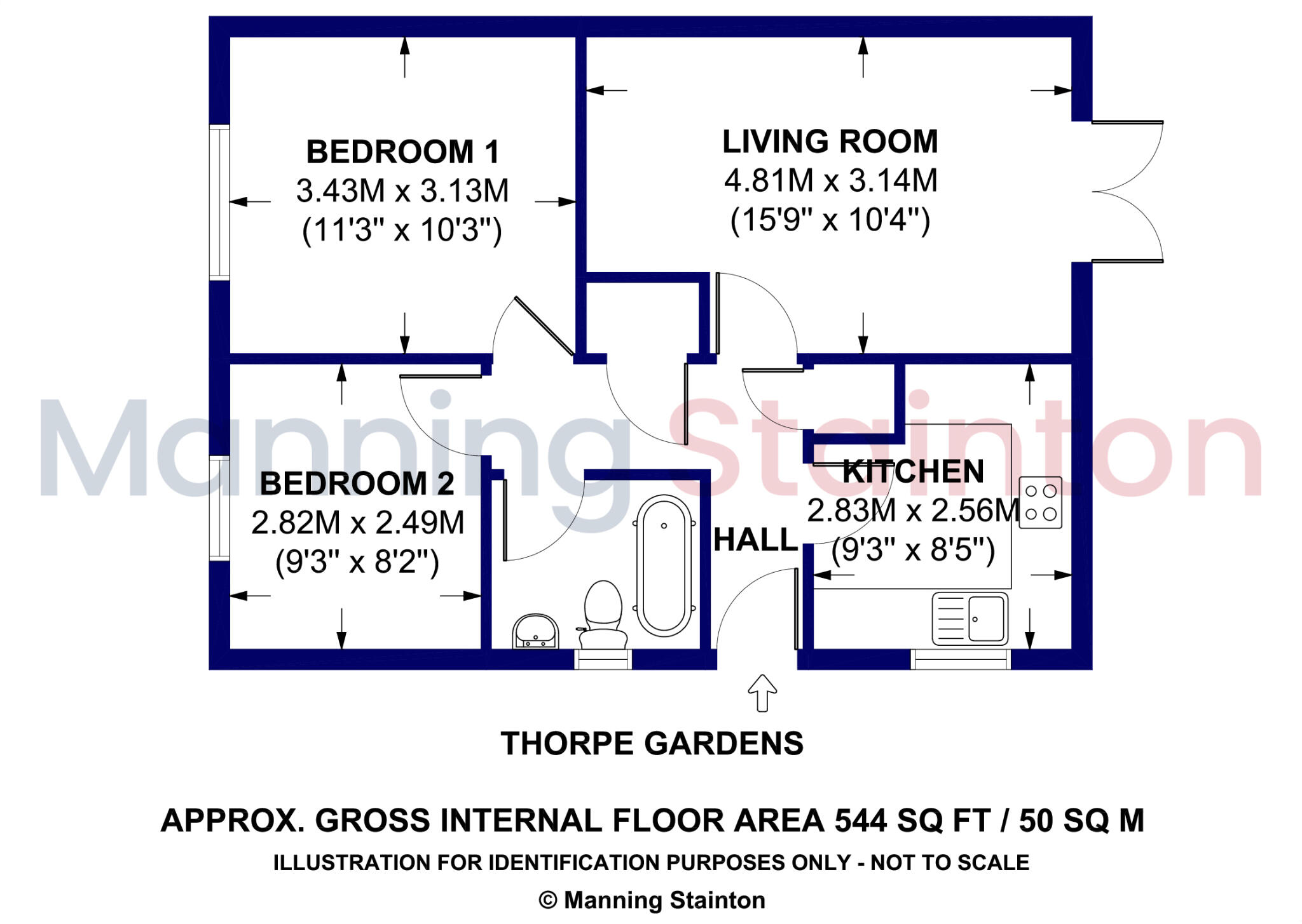 7 Thorpe Gardens floorplan 1
